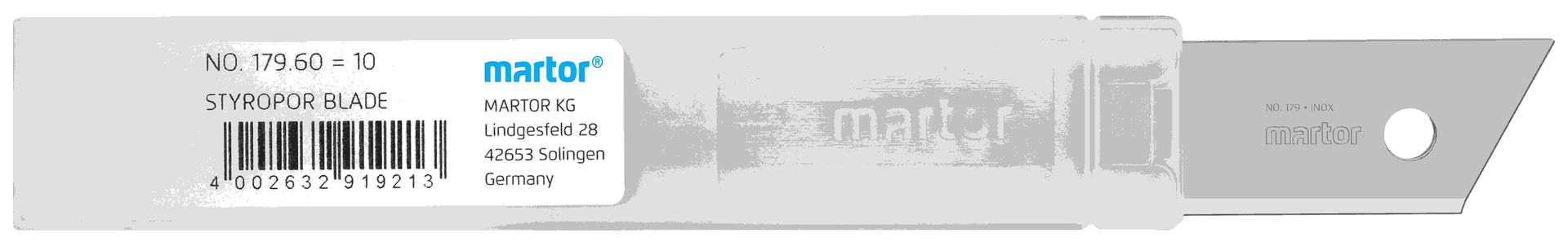 MARTOR Ersatzklinge STYROPORKLINGE 179 Standardschliff | 10 Stück