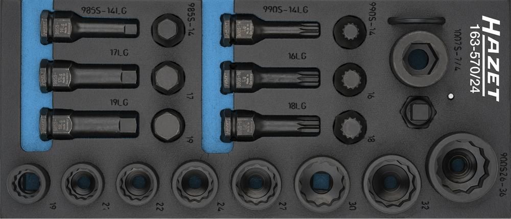 Werkzeugmodul 1/3 Impact 163-570/24 Hazet
