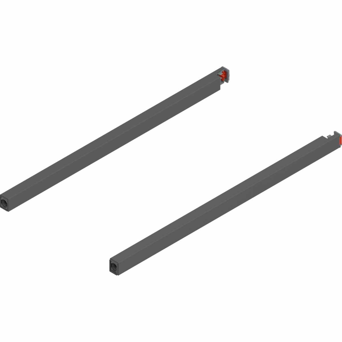 MERIVOBOX Längsreling, NL=400 mm, links/rechts, oriongrau matt
