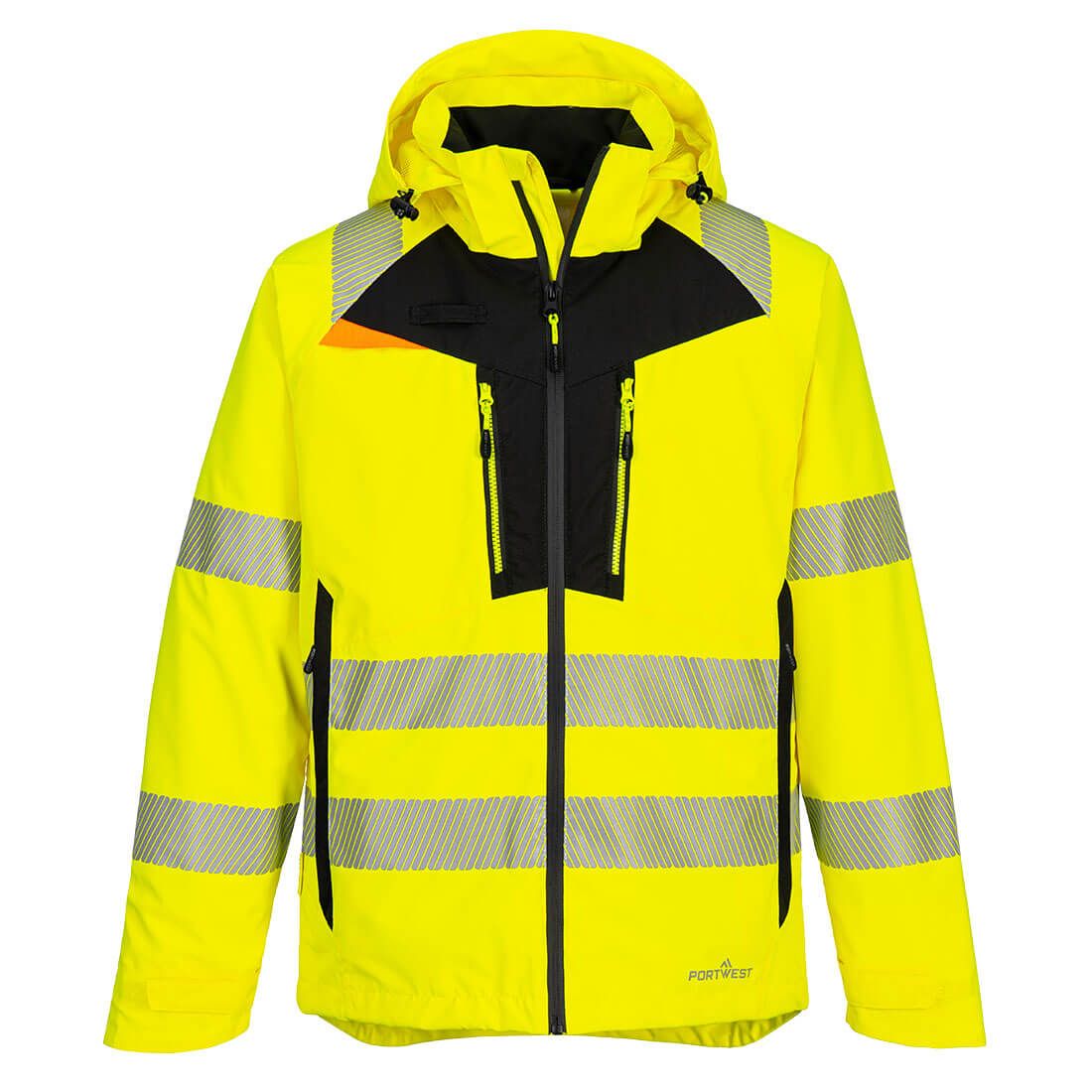 Portwest DX4 Warnschutz-Regenjacke, Gelb, Gr. XL