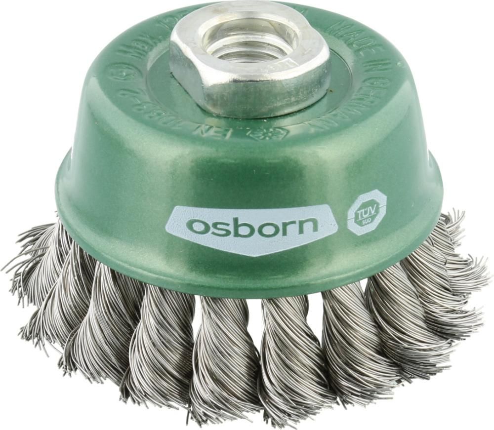 OSBORN Topfbürste Edelstahl gezopft ø 65mm M14