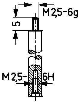 Verlängerungsstück für Messeinsatz 10 mm KÄFER