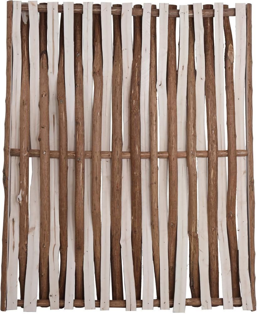PACO-Serie aus Halblatten150 x 180 cm, mit seitlichem Rahmen, naturbelassen