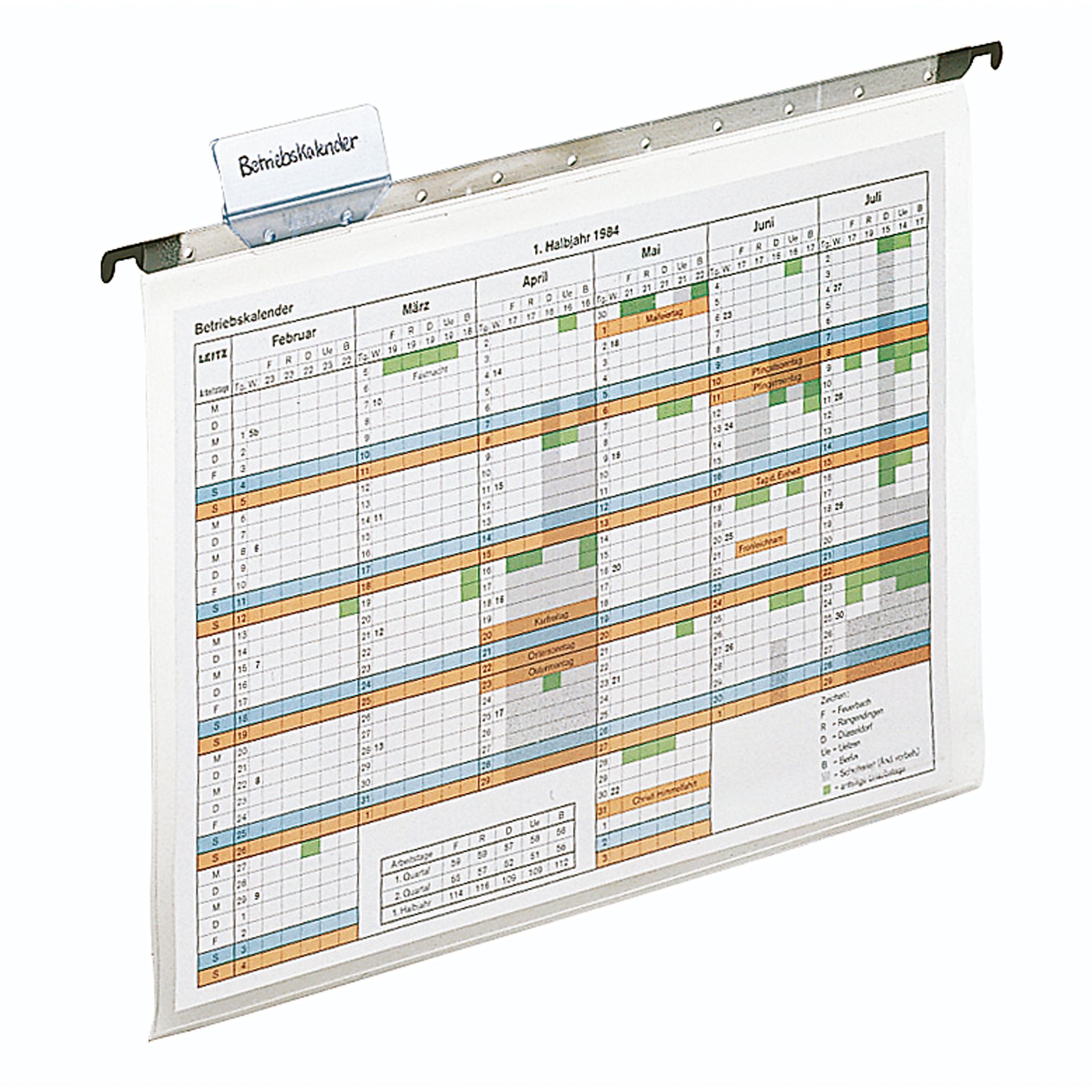 Hängetasche ALPHA DIN A4 PVC transparent