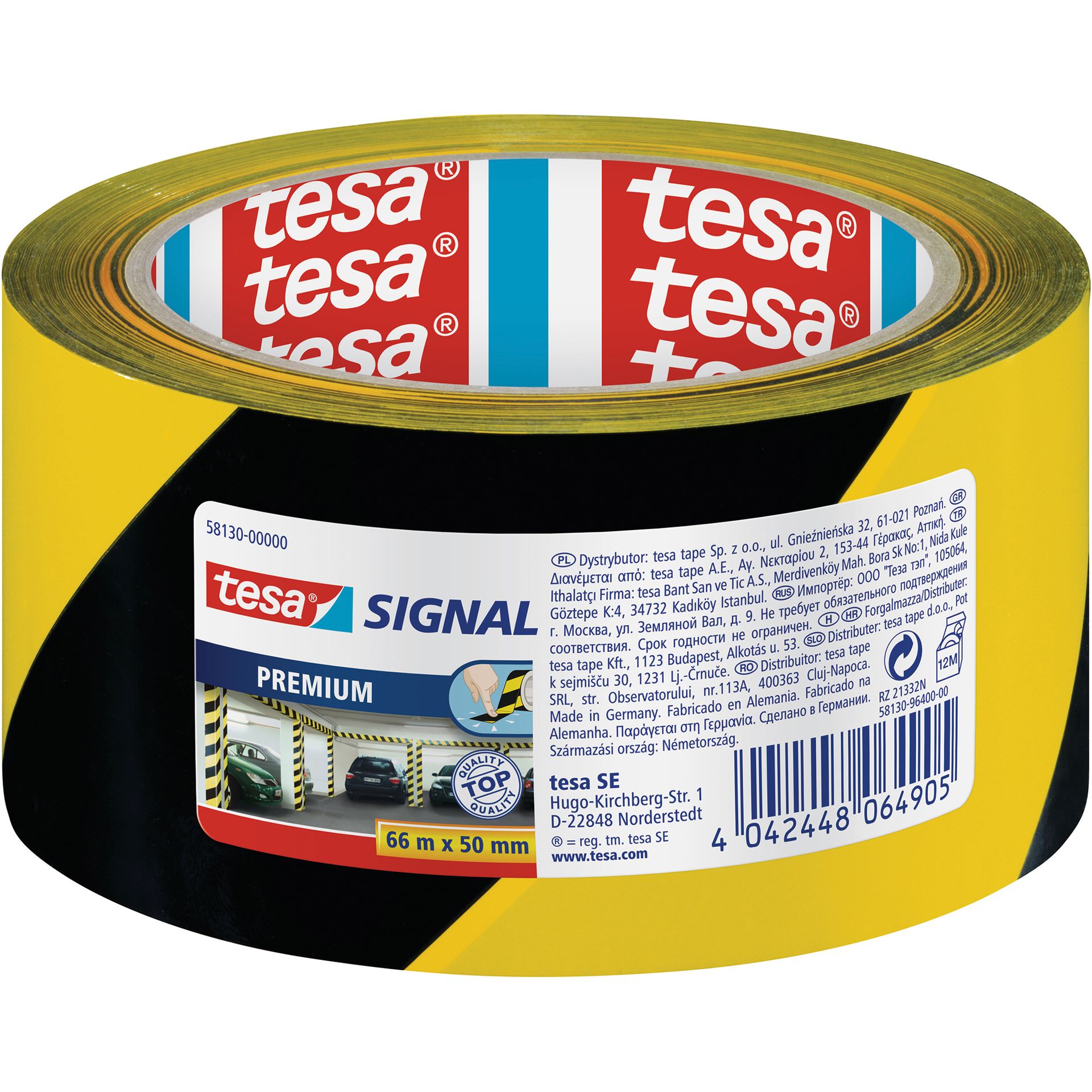 Packband 50mmx66m bedruckt gelb schwarz