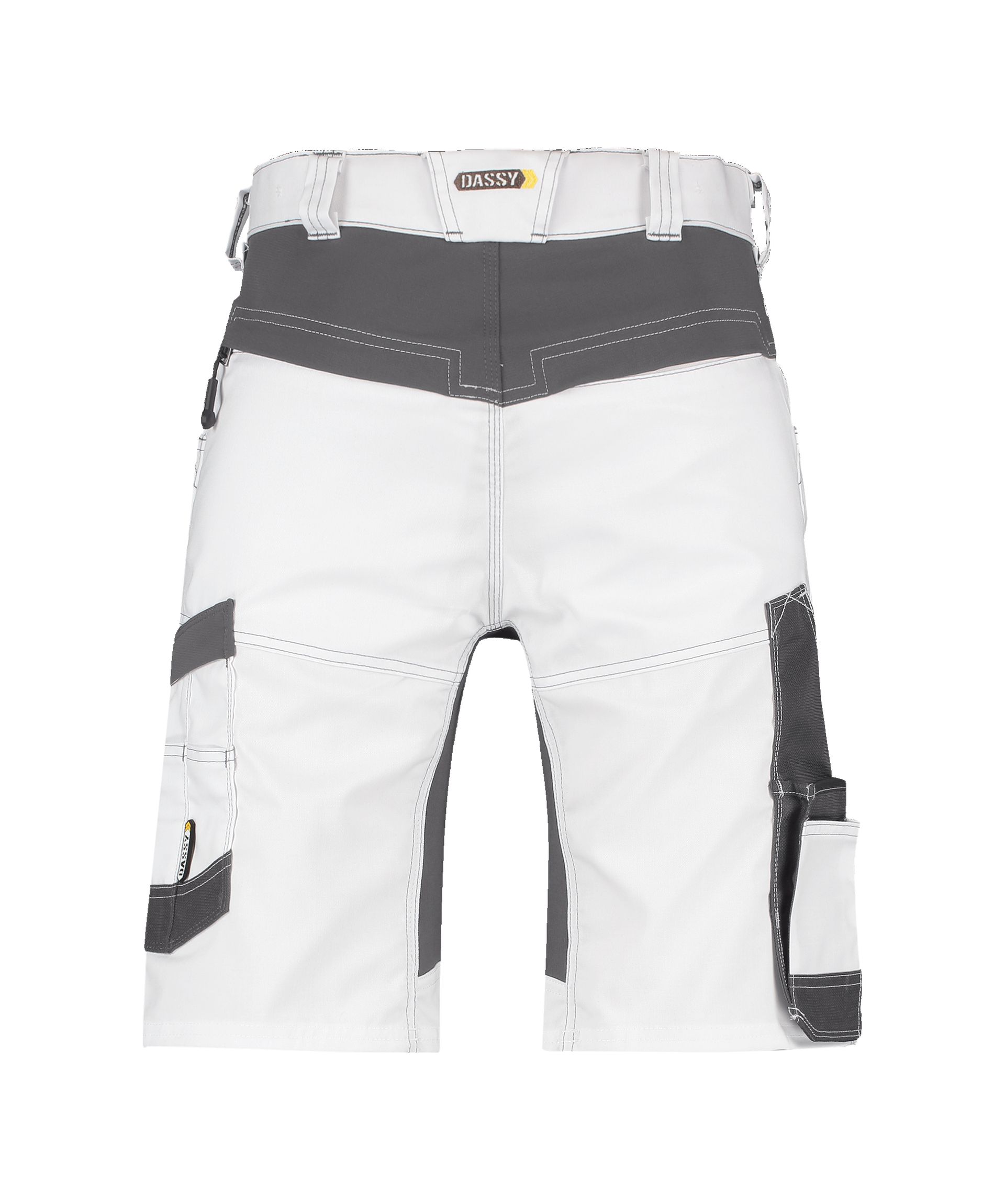 DASSY® Axis Painters - Stretch-Malershorts - weiß/anthrazitgrau, Gr. 42
