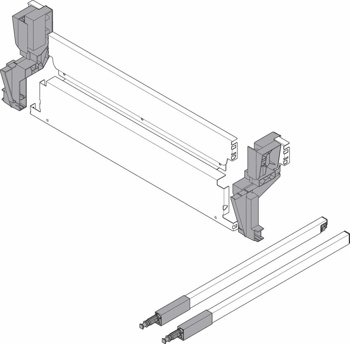 Rückwand-Set Müll KB 450 S 19 Rückwand,