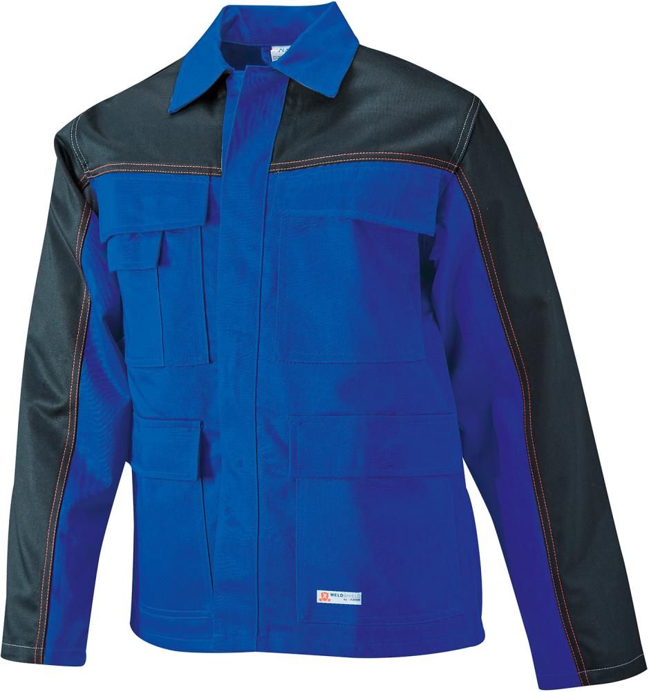 Jacke Weld Shield, Gr.42,kornblau/schwarz