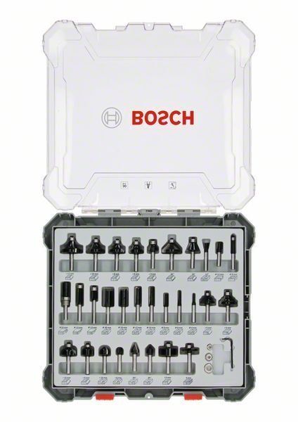Bosch 30-teiliges Fräser-Set, für Handfräsen