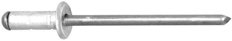 Mehrbereichs-Blindniet Alu / Stahl Flachrundkopf3,2x8,0 mm Goebel
