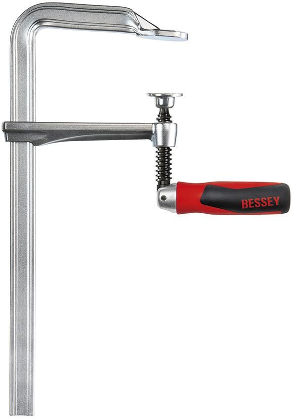 Schraubzwinge Ganzstahl mit 2-Komponenten-Heft 250x120mm Klappgriff Bessey