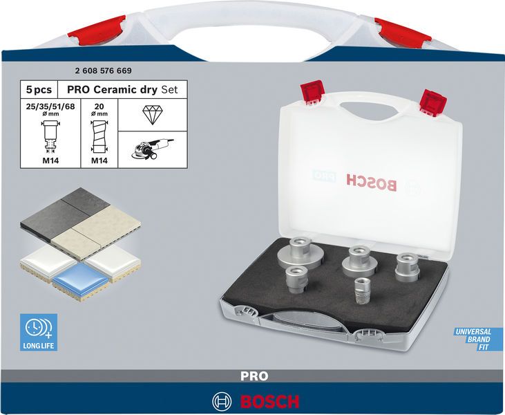 BOSCH Diamantschleiferset