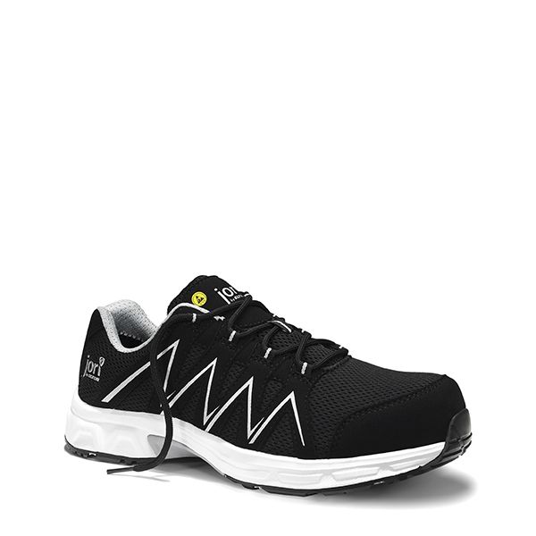 Sicherheitshalbschuh jo_SPEEDY black-silver Low ESD S1PS, Gr. 36