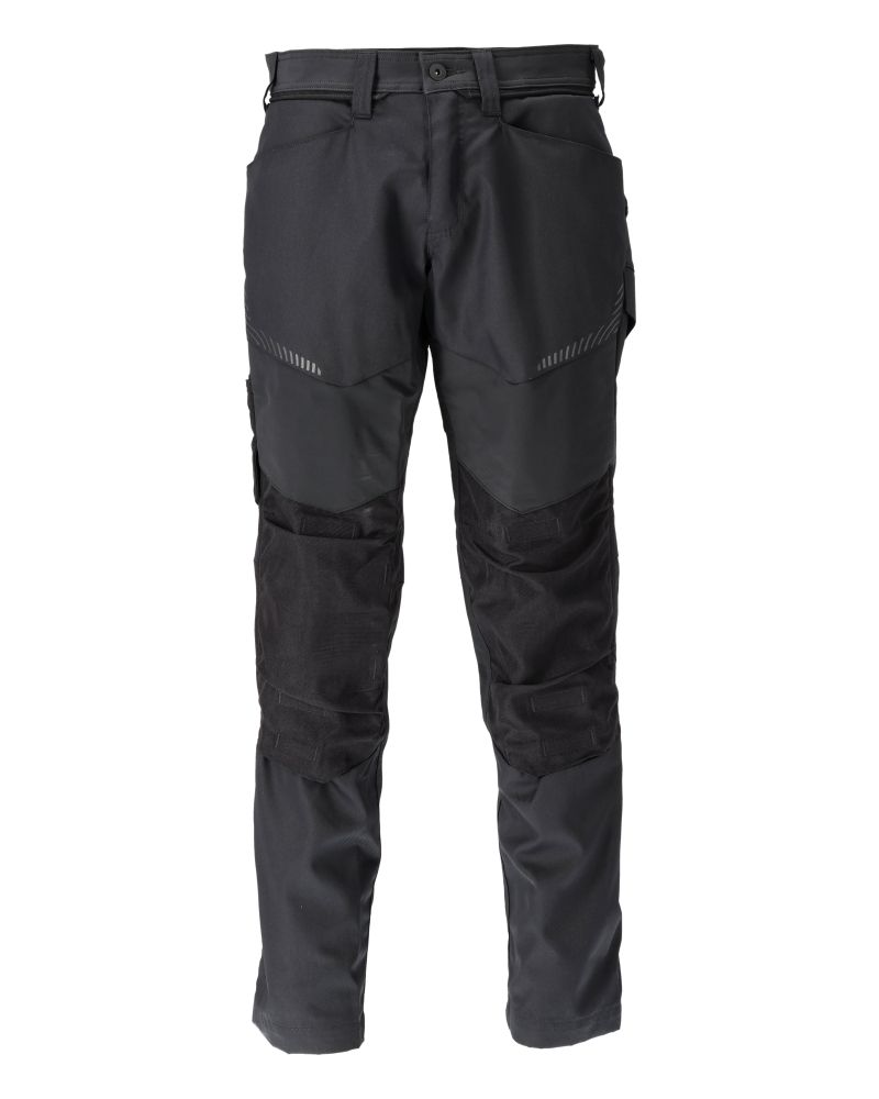 Hose mit Knietaschen Schwarz, 82C50