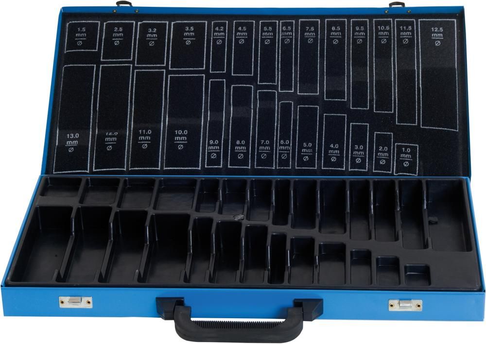 Metallmagazin leer blau 230-teilig, inkl. KLM DIN 338 FORMAT