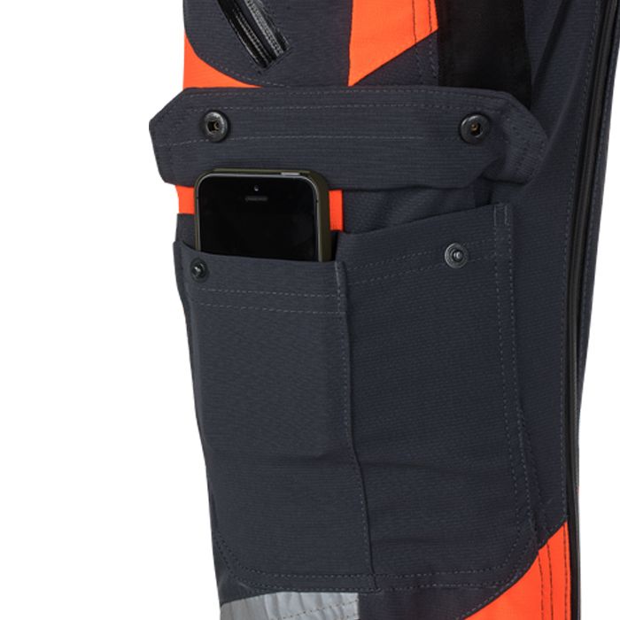 PSS X-treme Schnittschutzhose Air orange/grau - Gr. 52