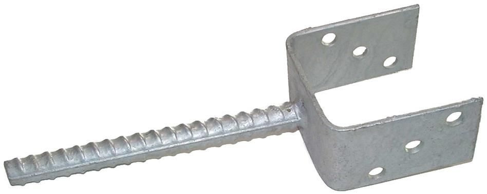 Bodenanker, leicht feuerverzinkt, für Pfosten 9 x 9 cm