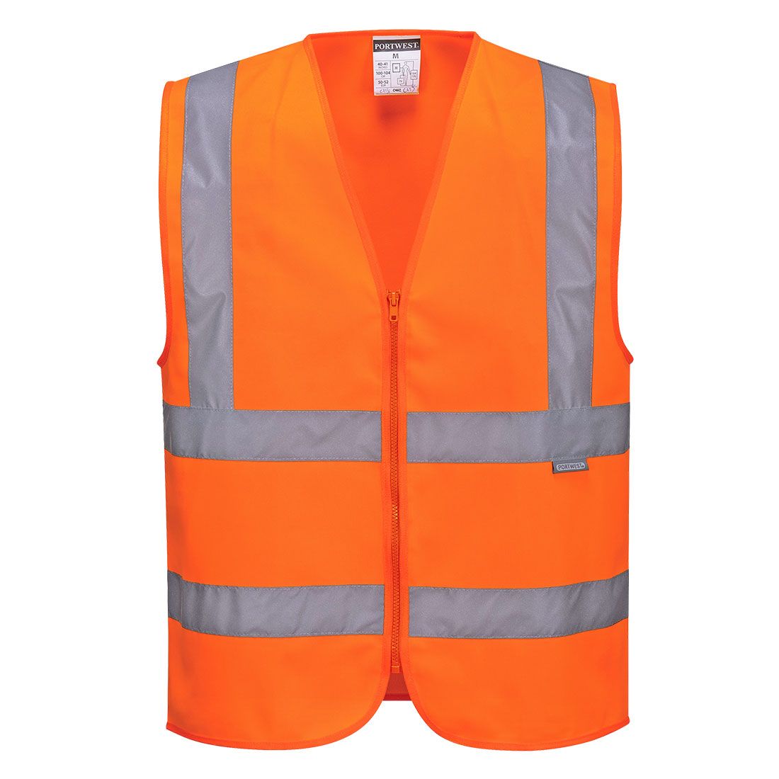 Portwest C375 Warnschutz-Weste, Orange, Gr. 4XL