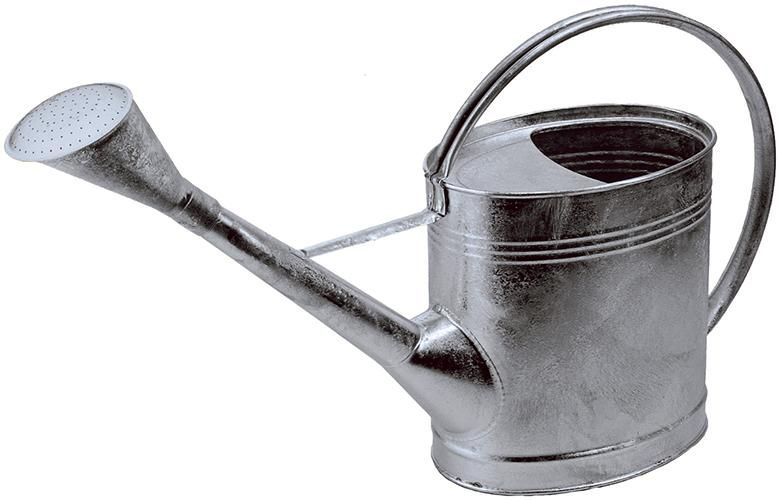 Gießkanne 12 ltr. verz. oval mit Brause Ideal