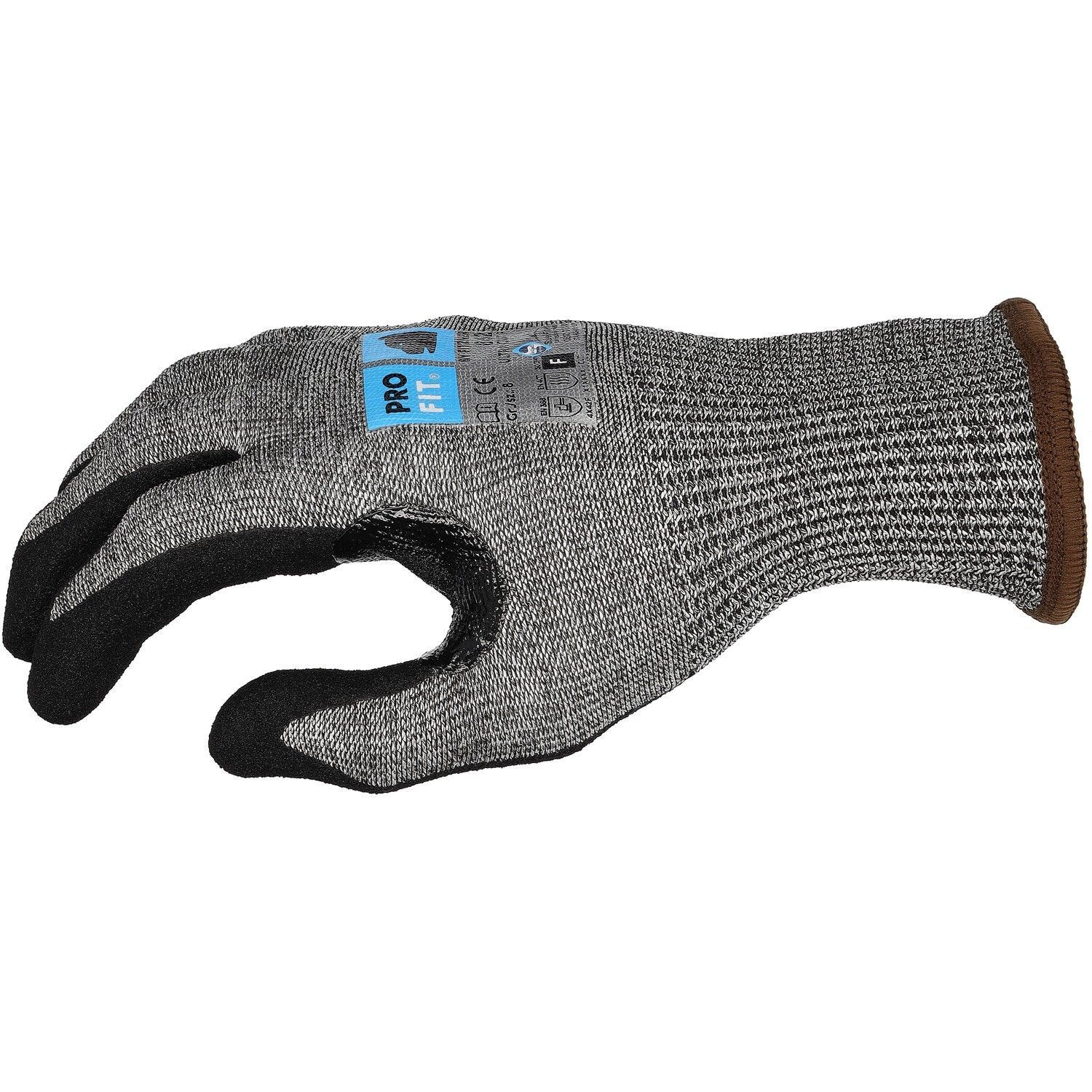 Nitril Schnittschutzhandschuh"Ultra Cut F", grau/schwarz 10
