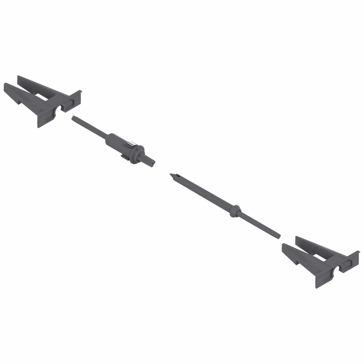 TIP-ON Kupplung und Aufnahme MOVENTO, R7037 staubgrau
