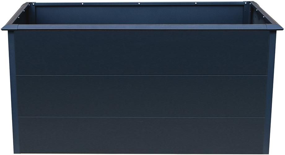 EVA Metall-Hochbeet 150 x 75 x 77 cm, Stahl mit Schneckenschutzkante ANTHRAZIT verz.