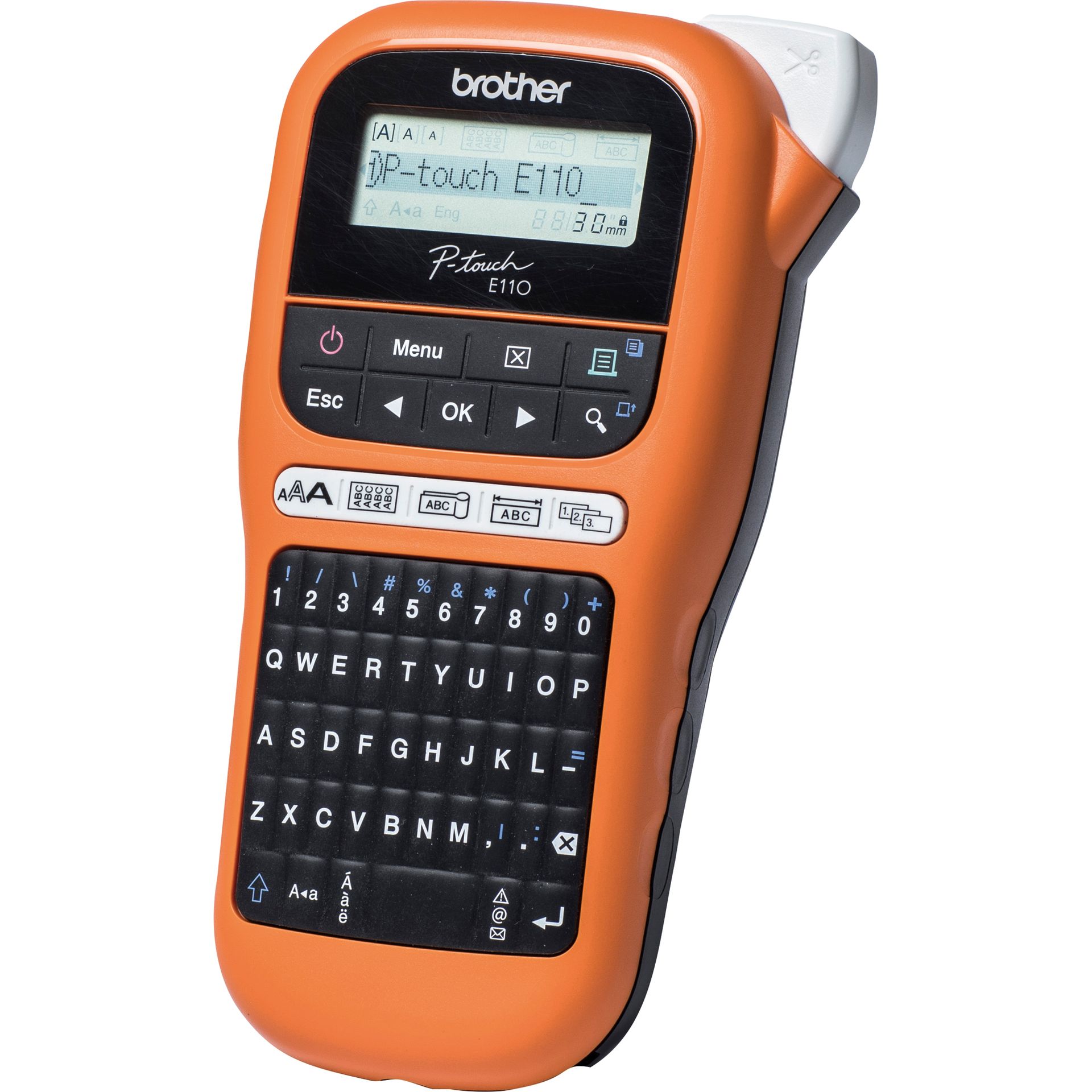 Beschriftungsgerät PT-E110 Qwertz/3,5-12mm
