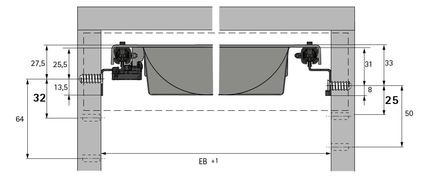 HETTICH Auszugsführungen Quadro 12 Silent System