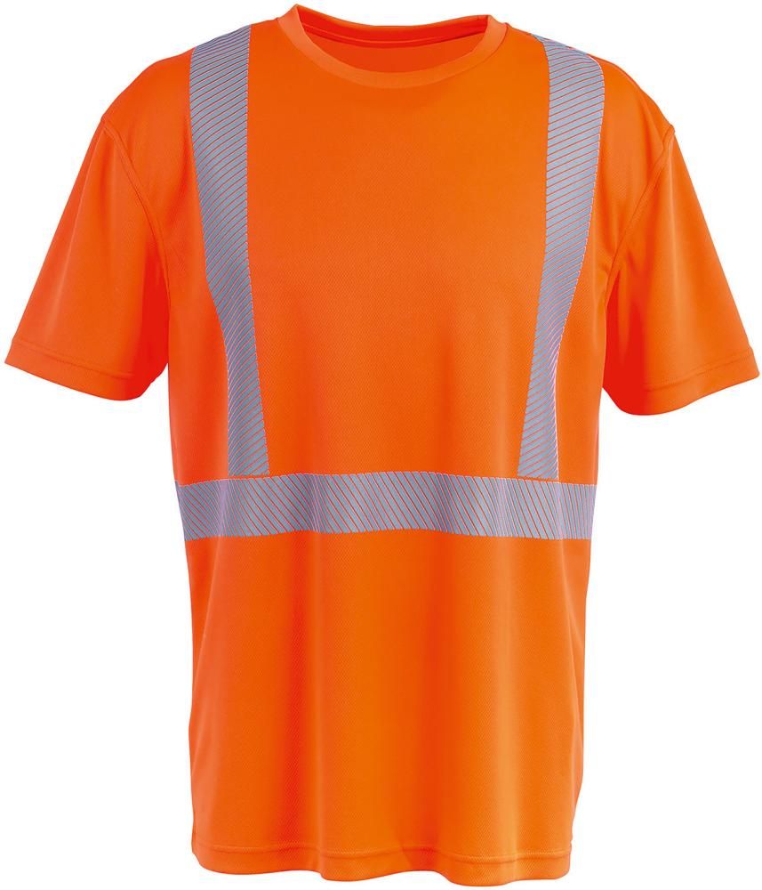 Planam Norit Warnschutz-T-Shirt, Warnorange, Gr. XS