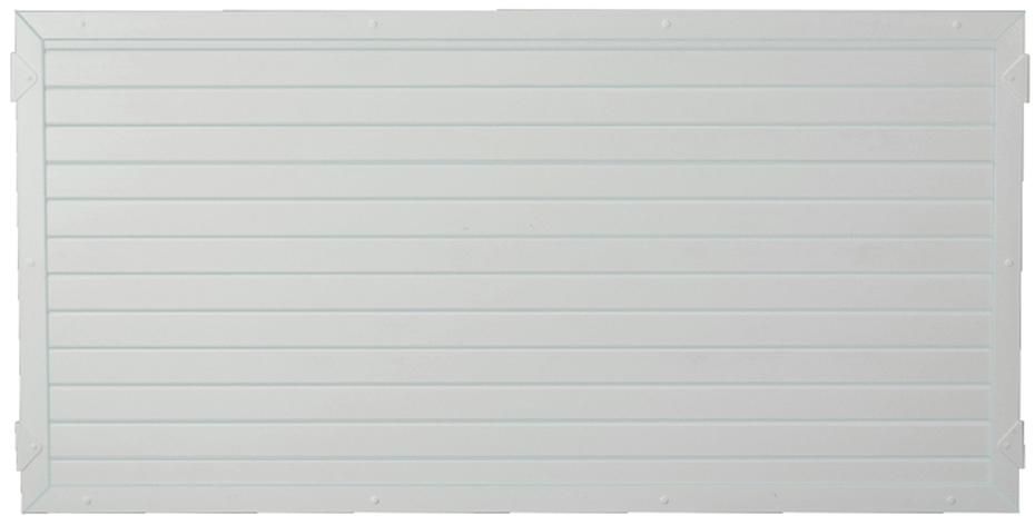 LIGHTLINE KS-Zaunelement 180 x 90 cm Füllung / Rahmen WEISS