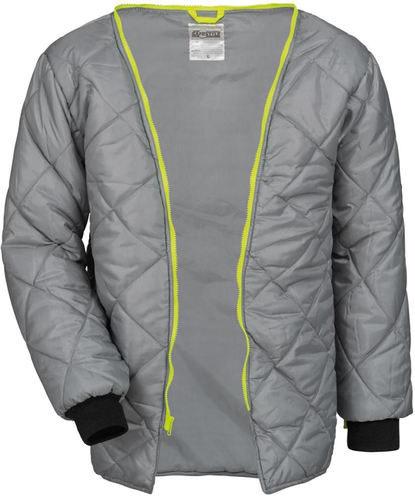 Warnparka, Gr. L gelb/blau