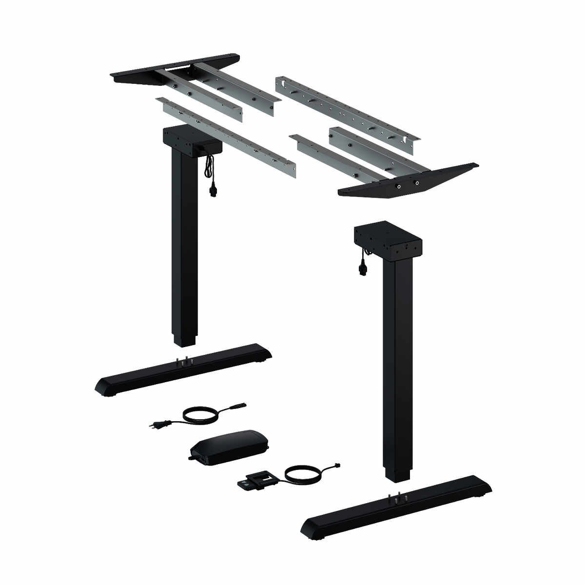 Steelforce Pro 300 Slim Tischgestell Schwarz