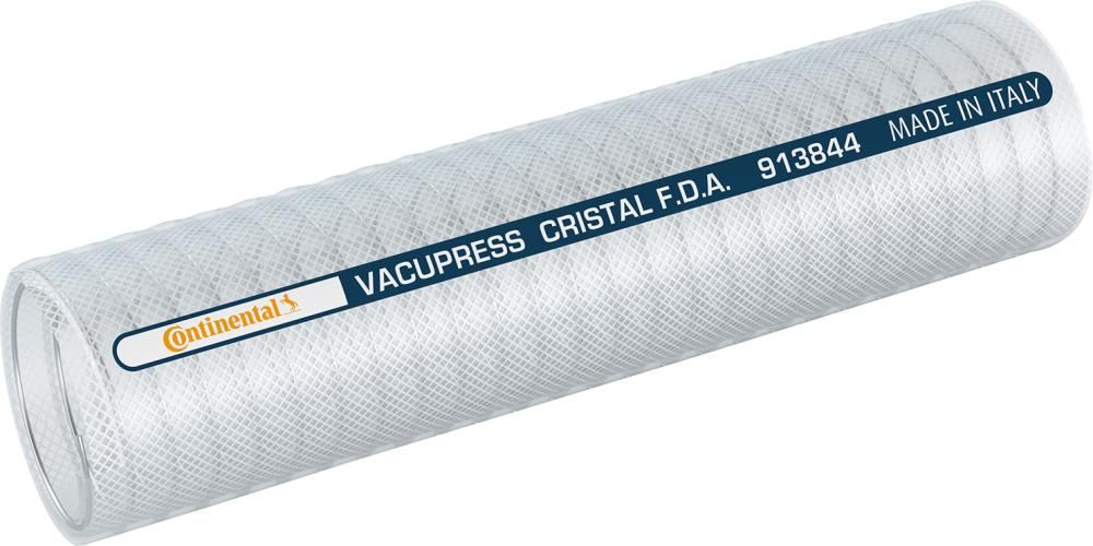 Saug- und Druckschlauch VACUPRESS CRISTAL FDA 19x4,5mm, 60m Continental