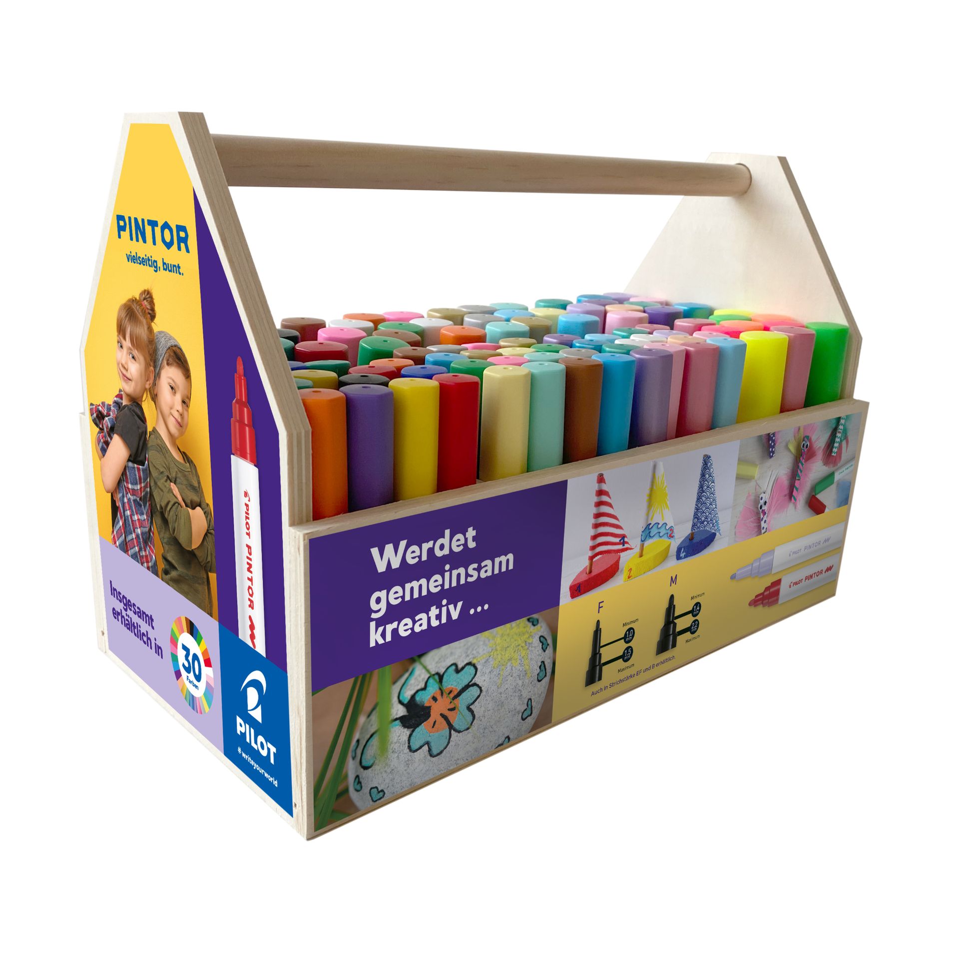 Kreativmarker PINTOR Display sort 95tlg