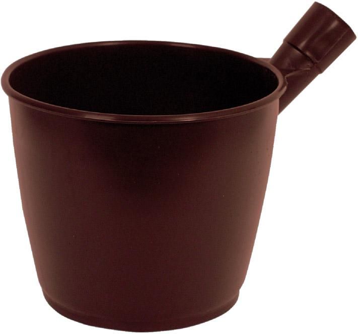 Jaucheschöpfer / Schöpfeimer 6 ltr. braun o.Stiel