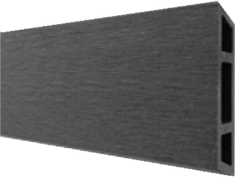 HANÖ-Serie ANTHRAZIT 21 Lamellen BPC-Rhombus-Steckzaun 20 x 75/68 x 1793 mm