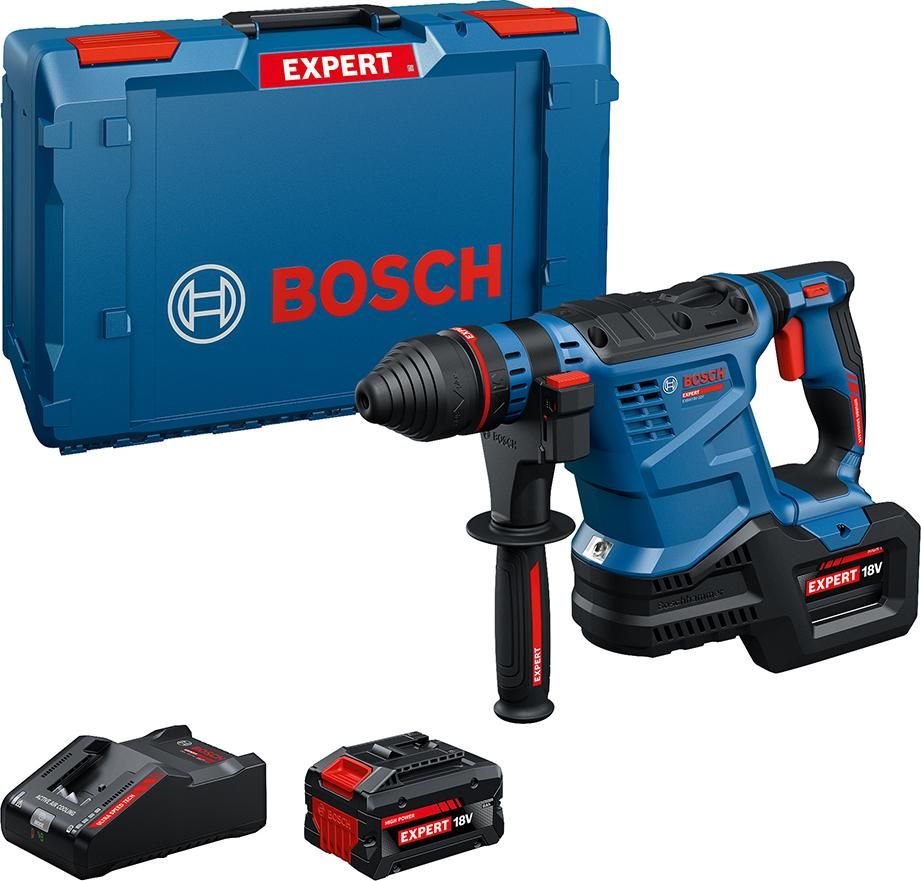 Akku-EXPERT-Bohrhammer EXBH18V-32 F 2xEXBA18V-80 Ladegerät, XL-Boxx