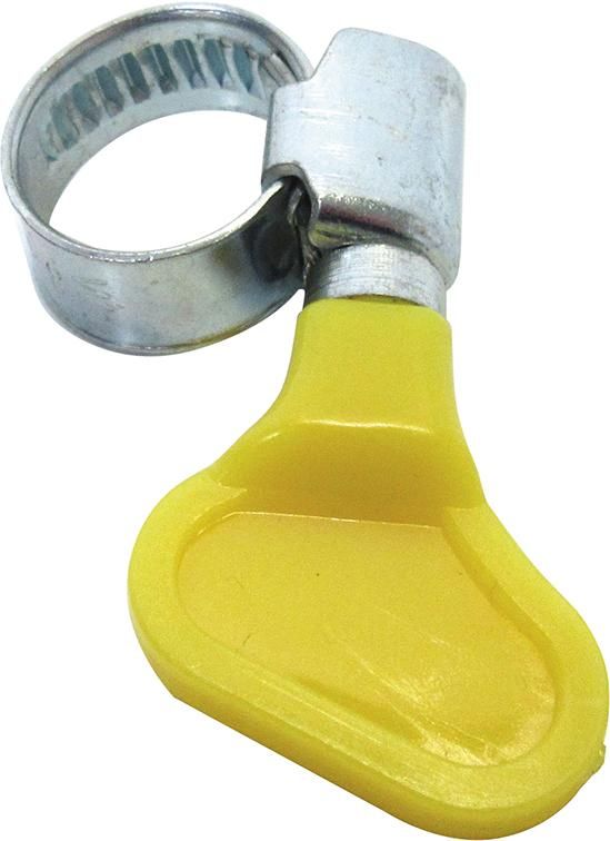 Schlauchklemmen 2Stk.1/2"8-12mm m.Kst.Flügelm,gelbcomfort comfort