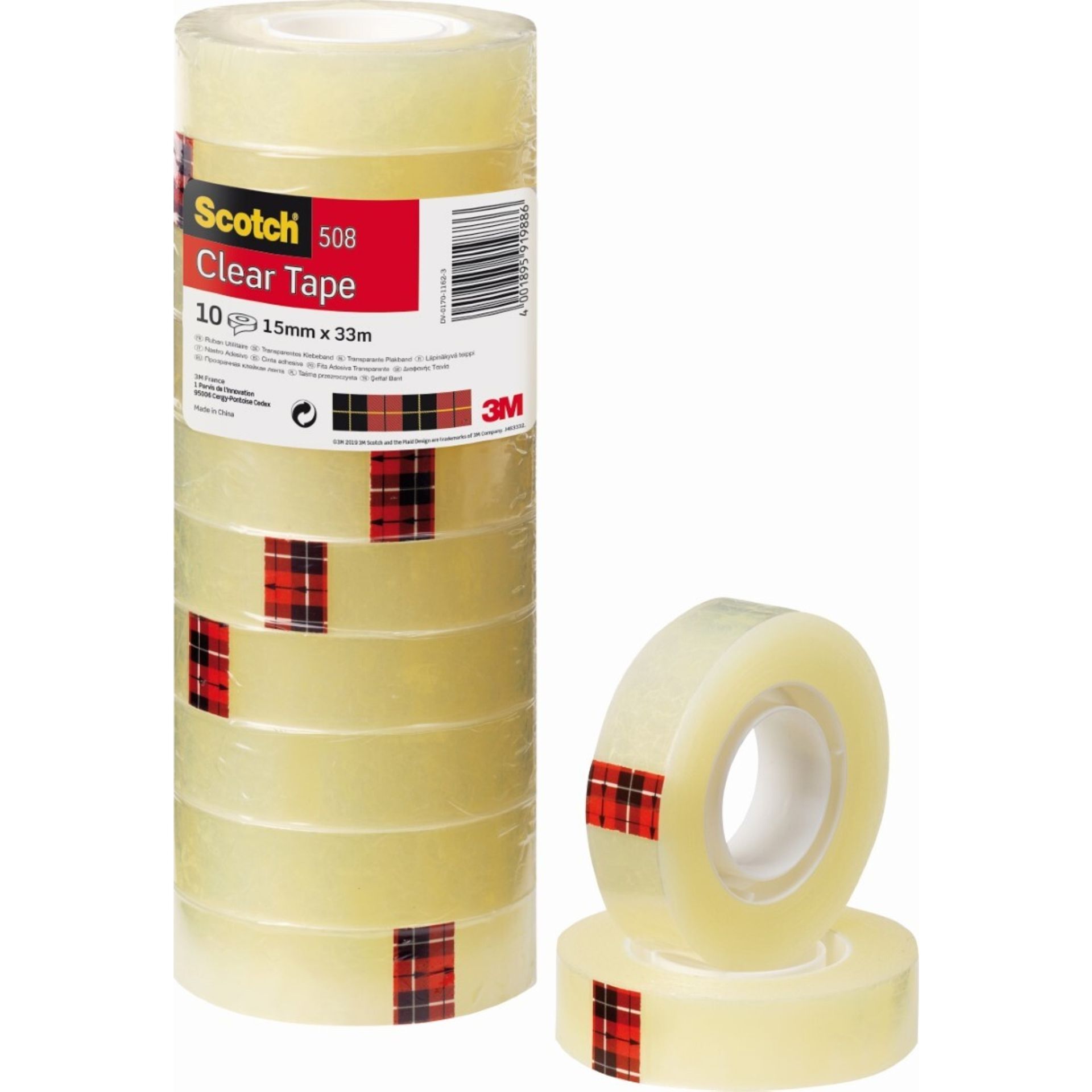 Klebefilm 508 15mmx33m tr 10 St./Pack.
