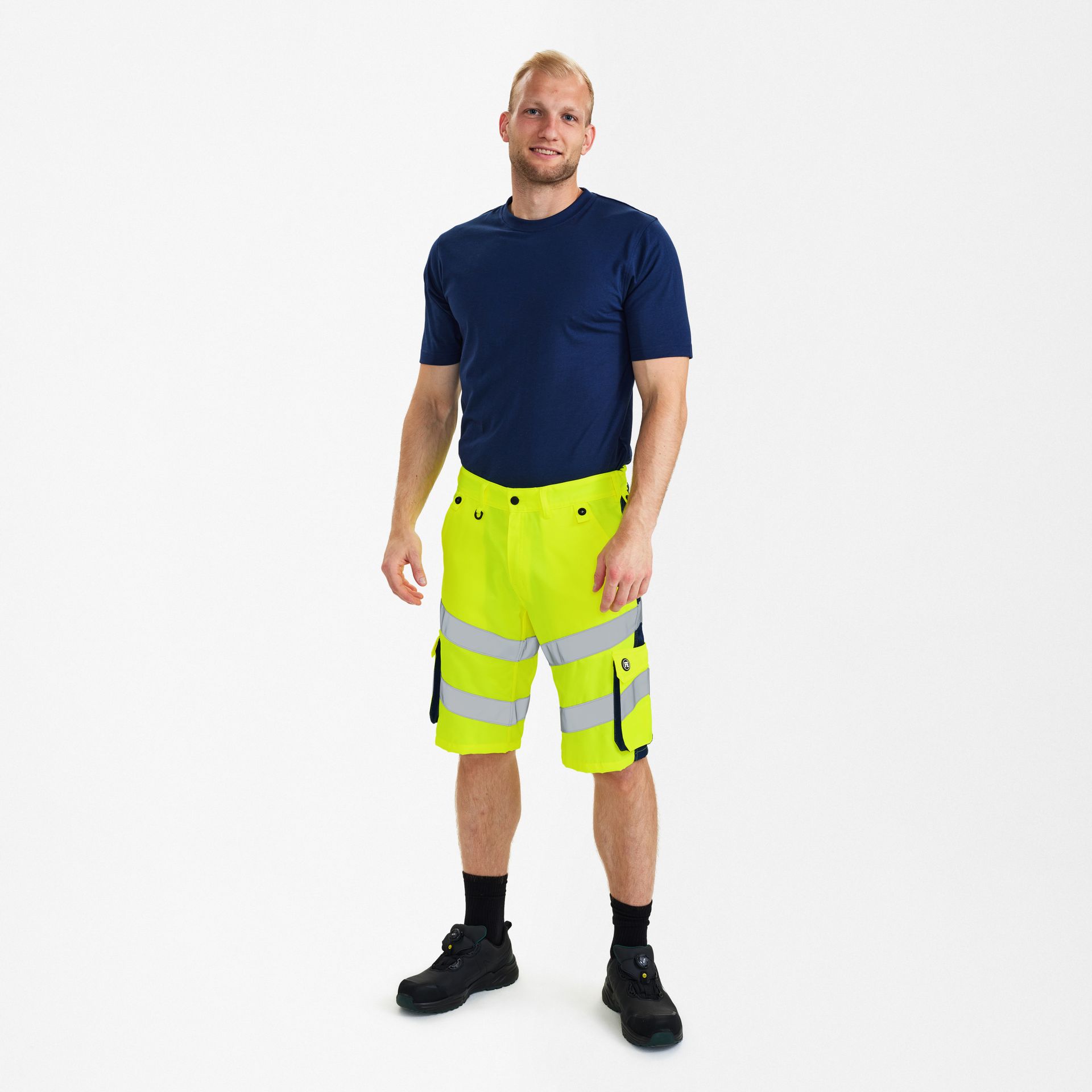 Safety Light Arbeitsshorts Gelb/Blue Ink, Gr. 48