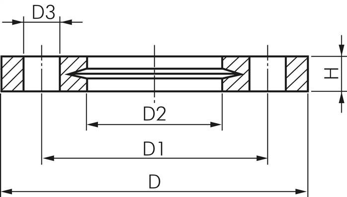 Losflansch DN15-PN16 (DIN), PVC-U, 20mm