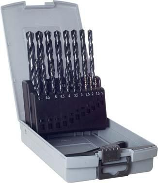 Spiralbohrer-Set DIN338 HSS geschliffen Typ N 1-5,9mm GÜHRING