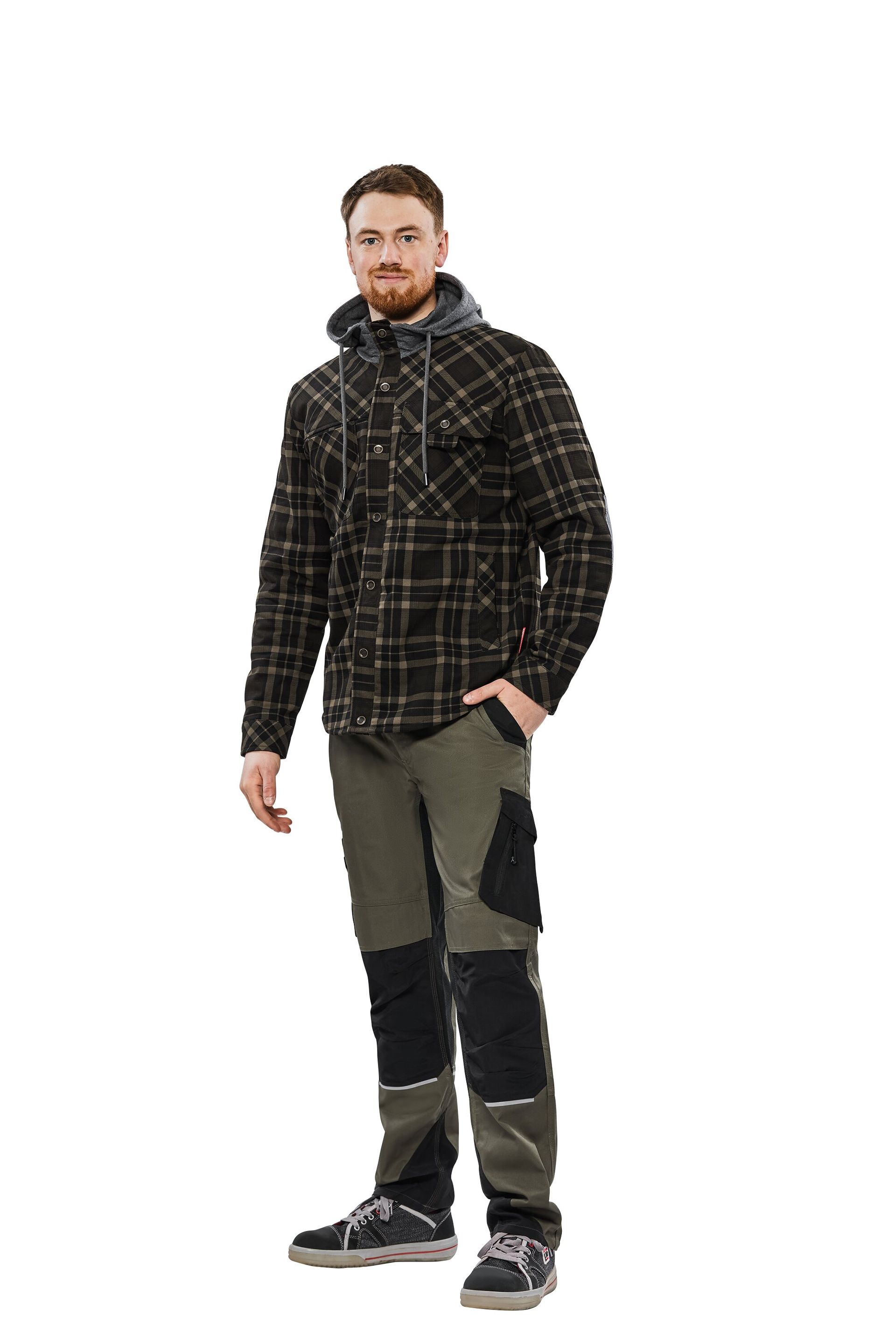 Planam Thermohemd Outdoor oliv/helloliv Gr. XS