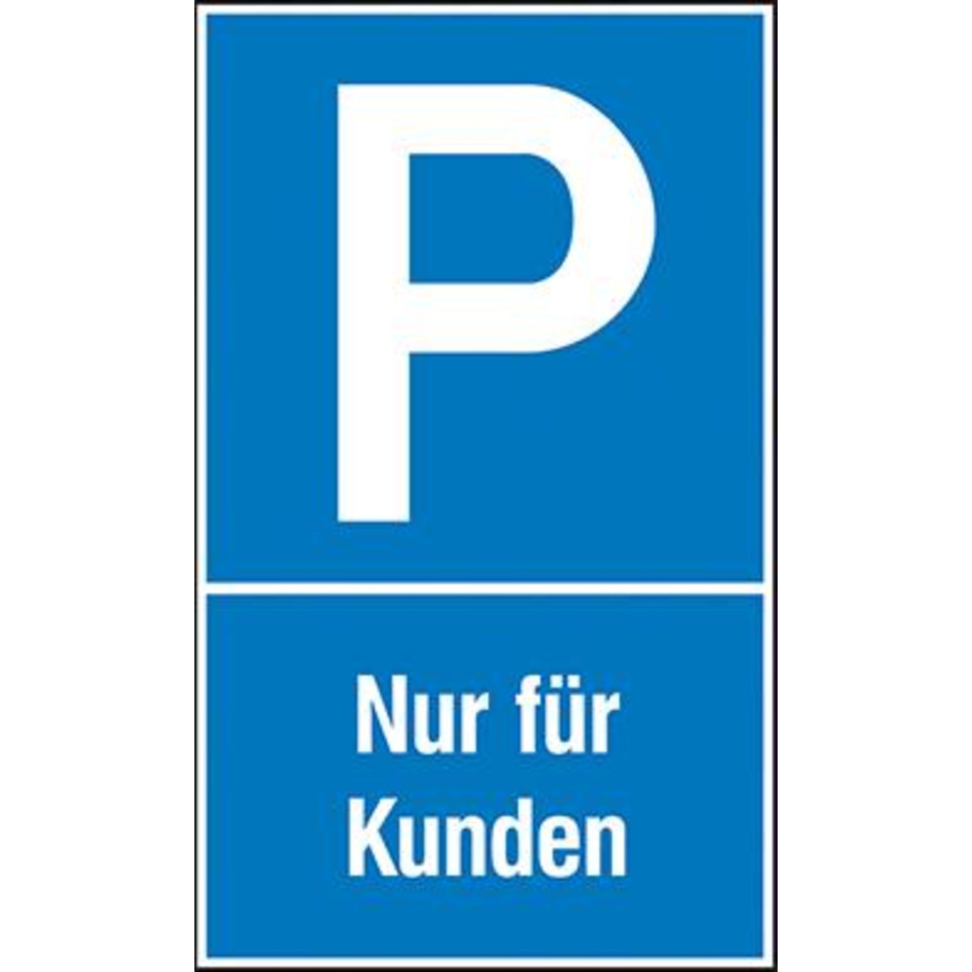 Parkplatzschild Kunstst. B250xH400 mm