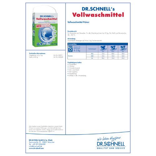 DR.SCHNELL´S VOLLWASCHMITTEL 6,4 kg Tragebox 6.4 kg