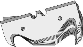 Doppelschliffklinge 50,7x18,5x0,65mm Pack a 10 Stück LUTZ BLADES