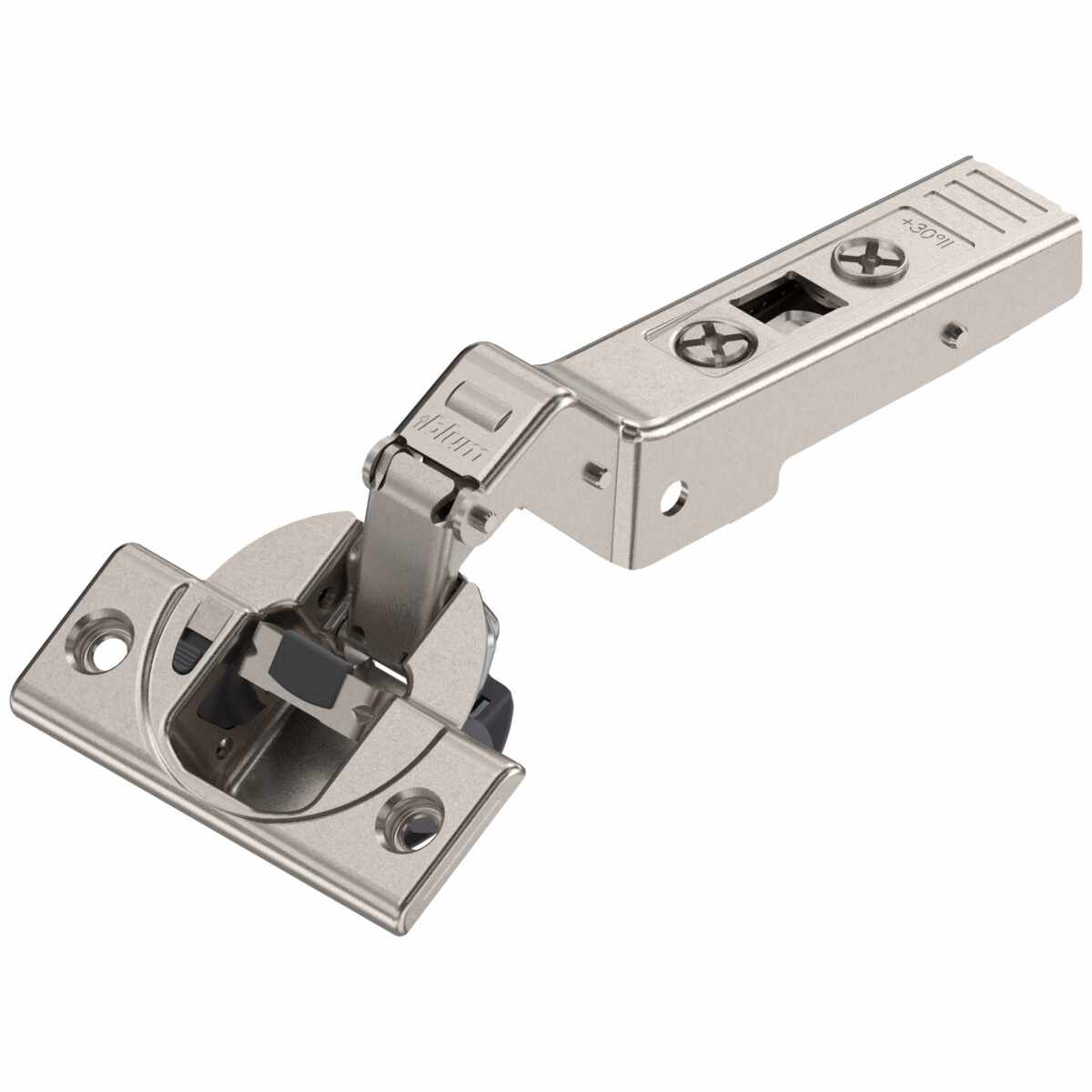 CLIP top BLUMOTION Winkelscharnier 30° II，aufschlagend, Topf: Schrauben, vernickelt