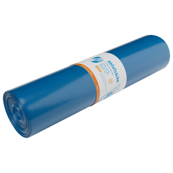 Abfallsäcke,PREMIUM, 120 Liter, Blau, Typ 60 - VPE Karton: 10 Rollen á 25 Stück