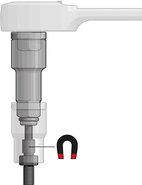 Verlängerung 1/2" 83mm mit Haltemagnet Gedore
