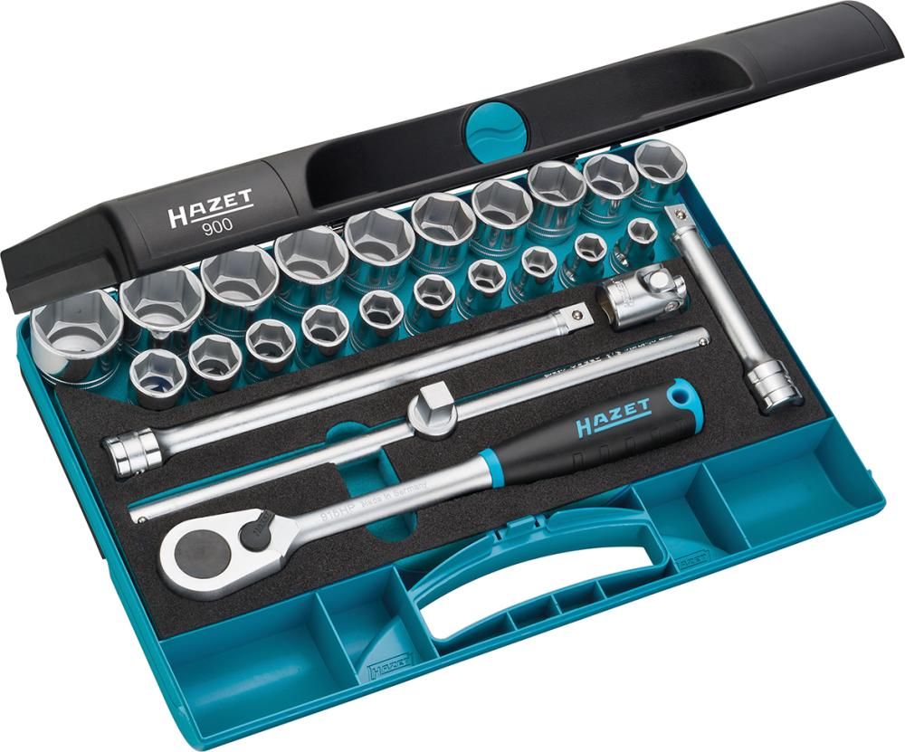 Hazet Steckschlüssel-Garnitur 1/2" 900 25-teilig